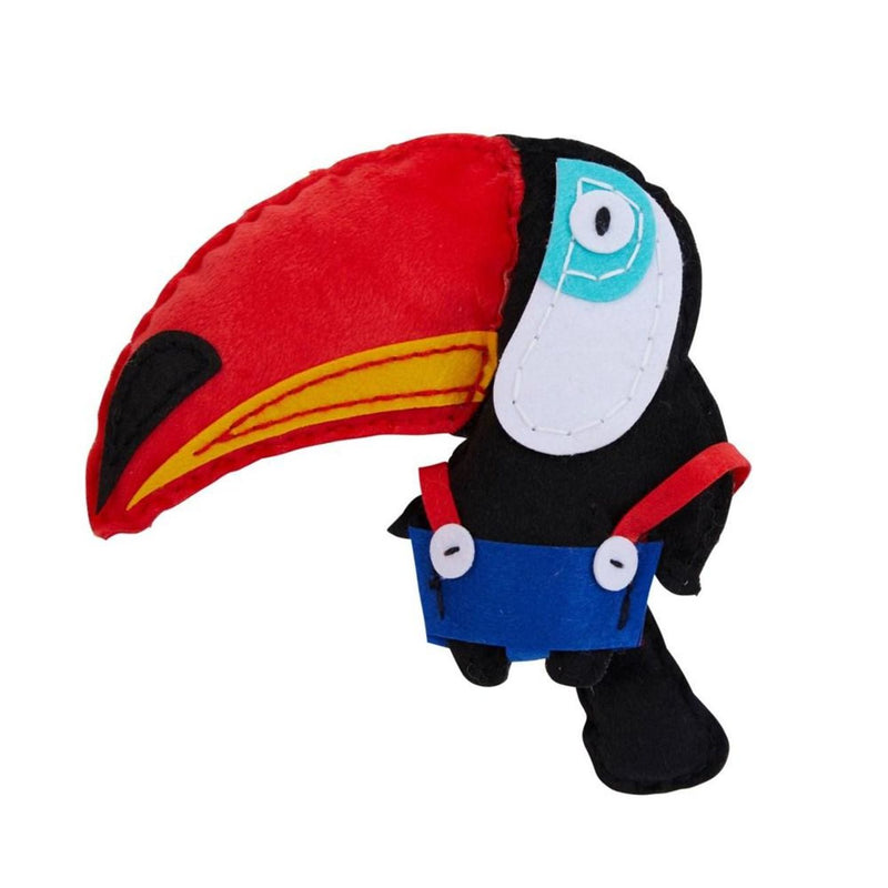 Finished Made View - Avenir Toucan DIY Soft Toy Sewing Craft Kit - CH1384