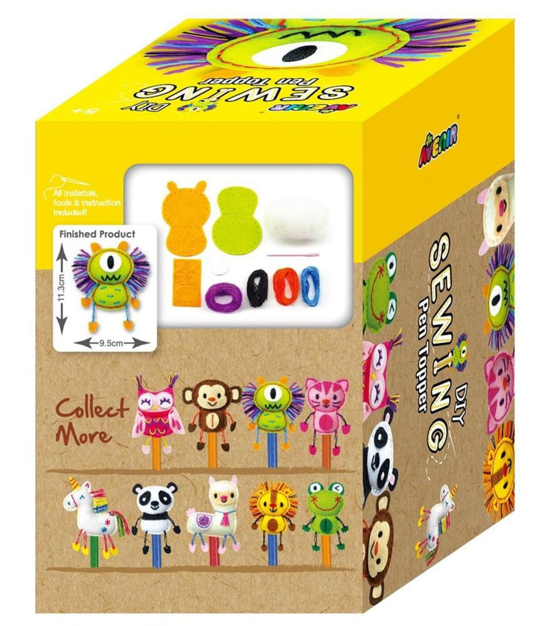 Back View - Avenir Monster Pen Topper Sewing Kit - CH191697