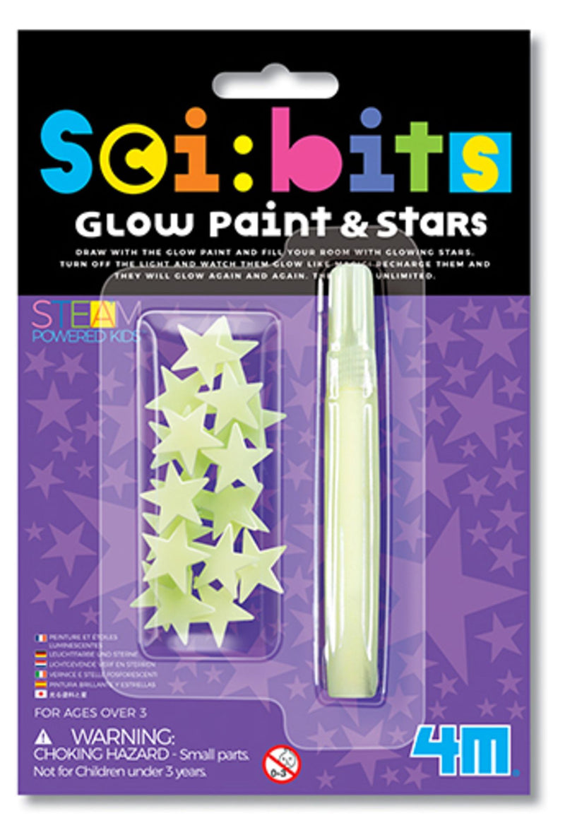 Front Pack - 4M Sci:Bits Glow in the Dark Paint and Stars - FSG3319