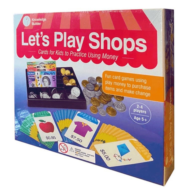 Front Box - Knowledge Builder Let's Play Shops Card Game - KBPM11