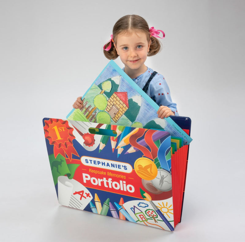 Kid Storing Art - Knowledge Builder Art Portfolio Expandable Keepsake Folder - KBPKP01
