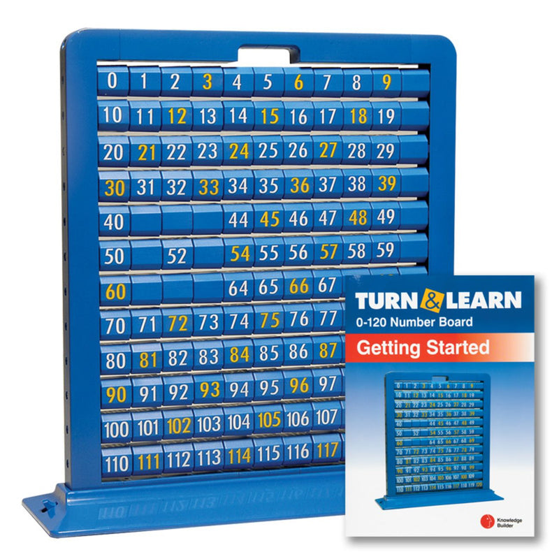 Front View - Knowledge Builder Turn & Learn 0-120 Board - KB2005