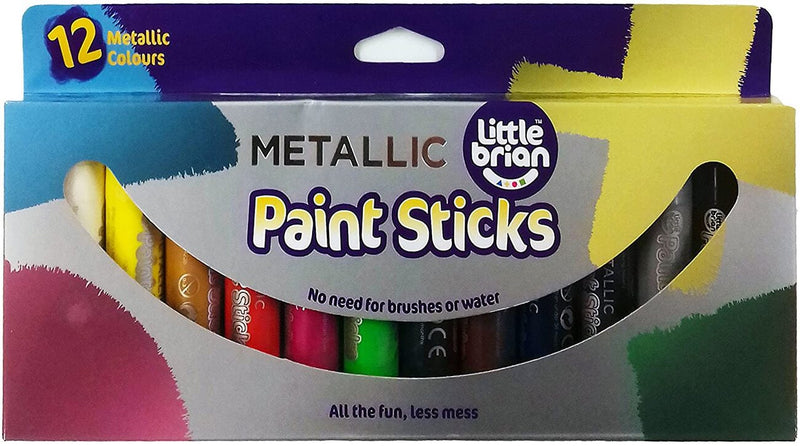12 Pack Metallic Lift & Twist Paint Sticks