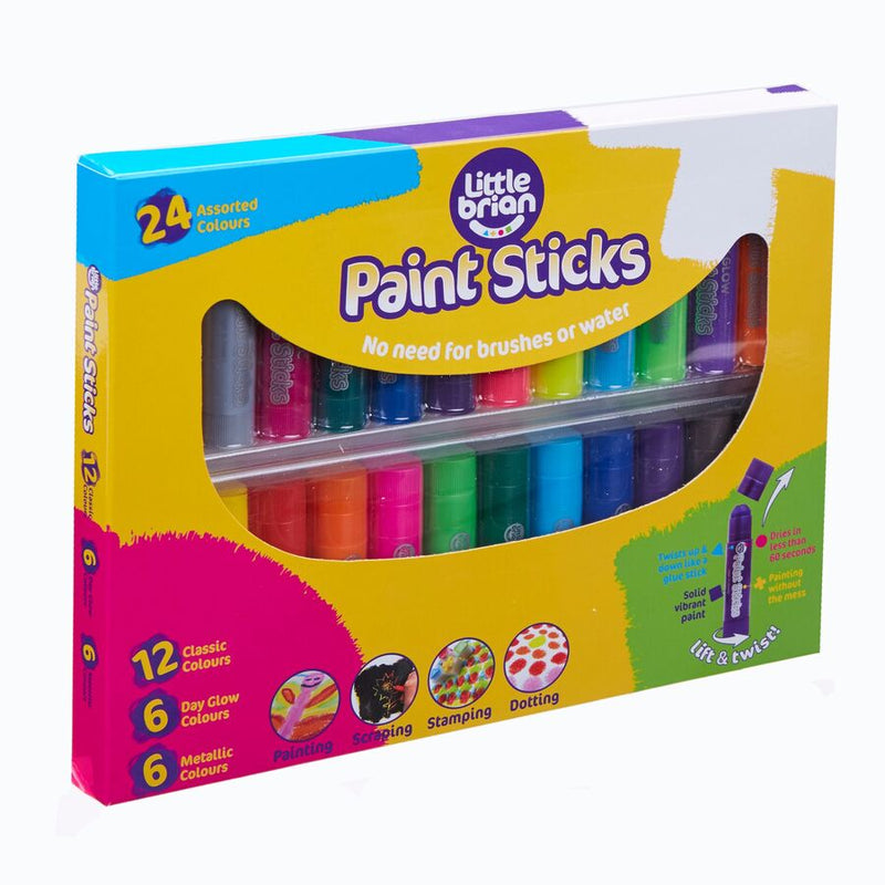 24 Pack Assorted Lift & Twist Paint Sticks