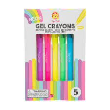 5 Pack Neon Gel Crayons