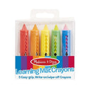 5 Colour Learning Mat Write on Wipe Off Crayons