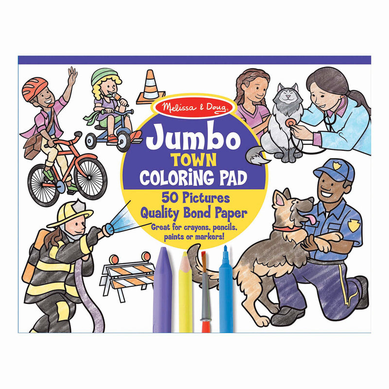 50 Page Town Jumbo Colouring Pad