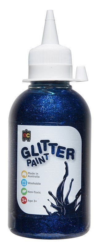 Blue 250ml Glitter Acrylic Paint