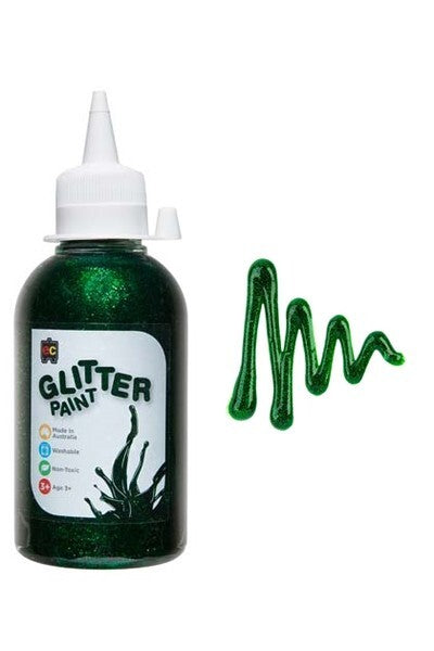 Green 250ml Glitter Acrylic Paint