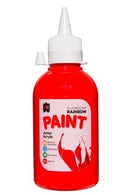Fluro Scarlet 250ml Fluoresent Junior Acrylic Rainbow Paint