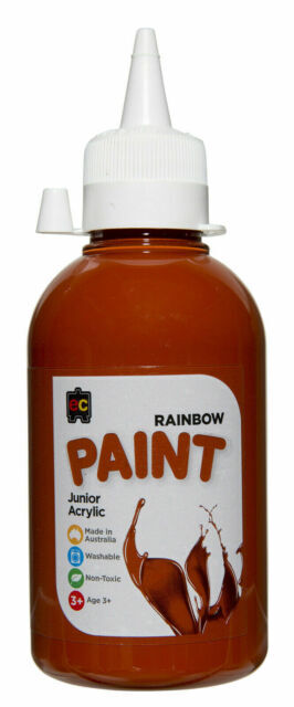 Burnt Sienna 250ml Junior Acrylic Rainbow Paint