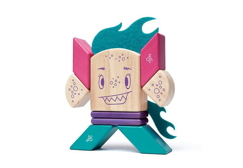 Finklebear Sticky Monsters Wooden Magnetic Block Set